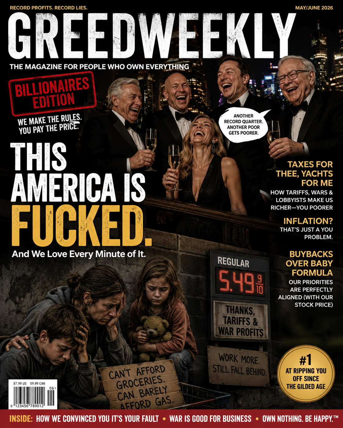 The Economy Is Doing Great. For The Eleven People Who Own It.