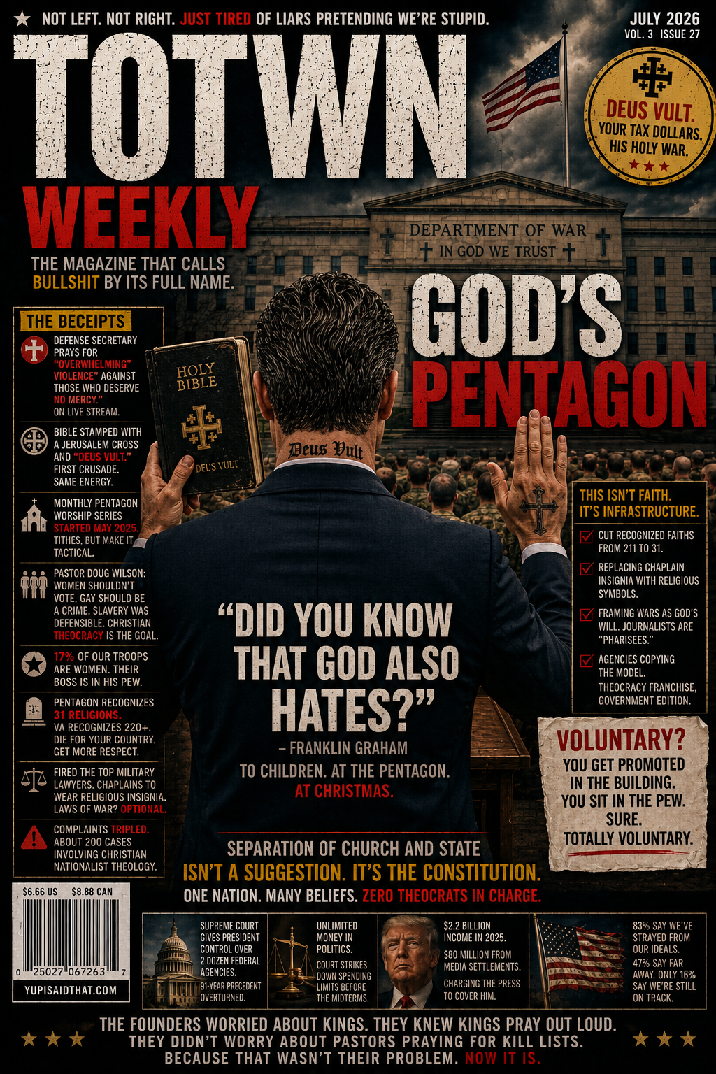 God's Pentagon: The Department of War Found Religion, and It Might Not Be Yours