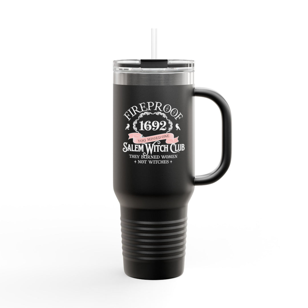 Fireproof Since 1692 – Salem Witch Club Travel Mug Perfect Gift for Halloween, Samhain, Magic Lovers