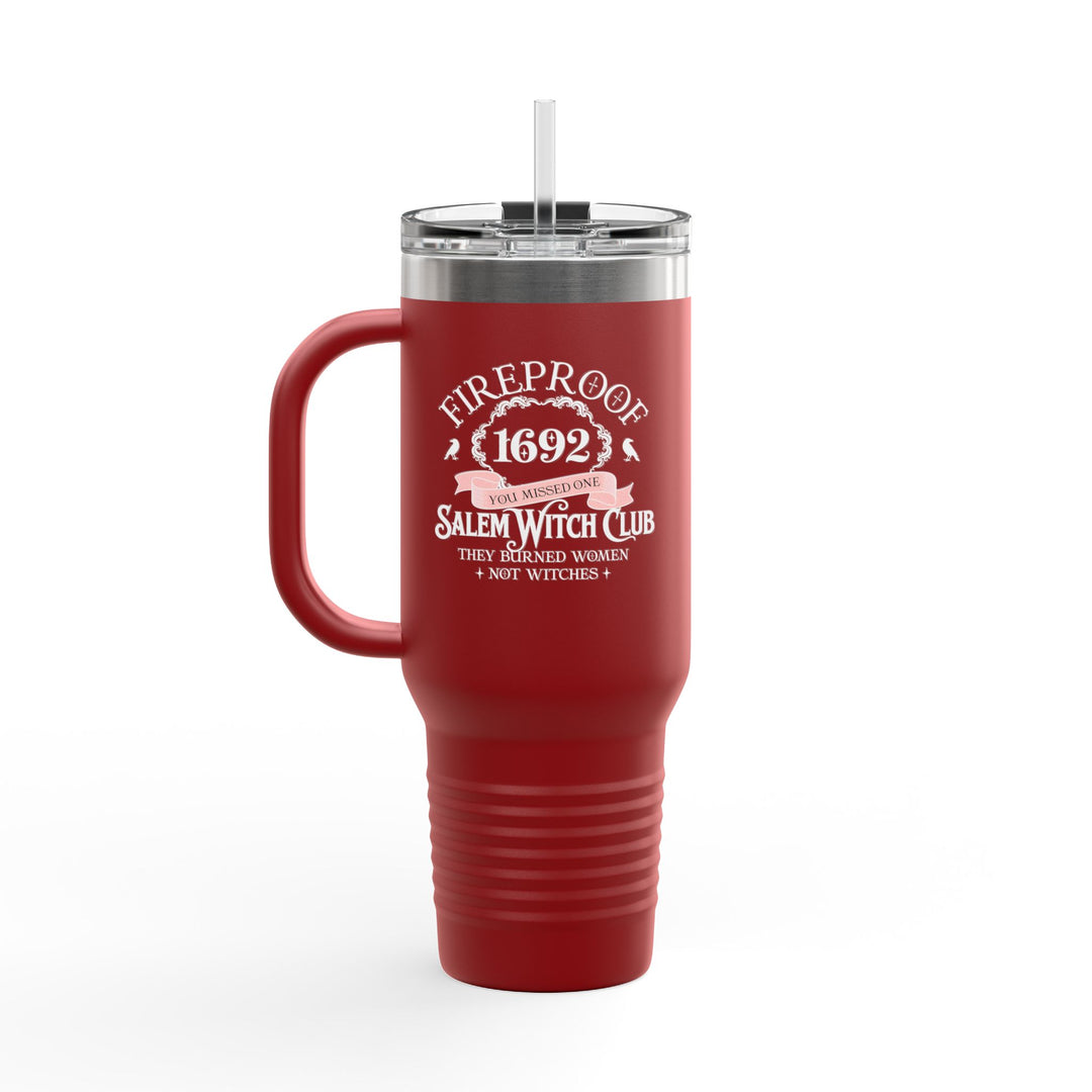 Fireproof Since 1692 – Salem Witch Club Travel Mug Perfect Gift for Halloween, Samhain, Magic Lovers