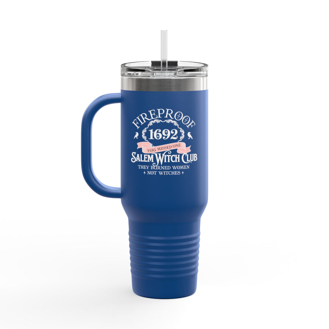 Fireproof Since 1692 – Salem Witch Club Travel Mug Perfect Gift for Halloween, Samhain, Magic Lovers