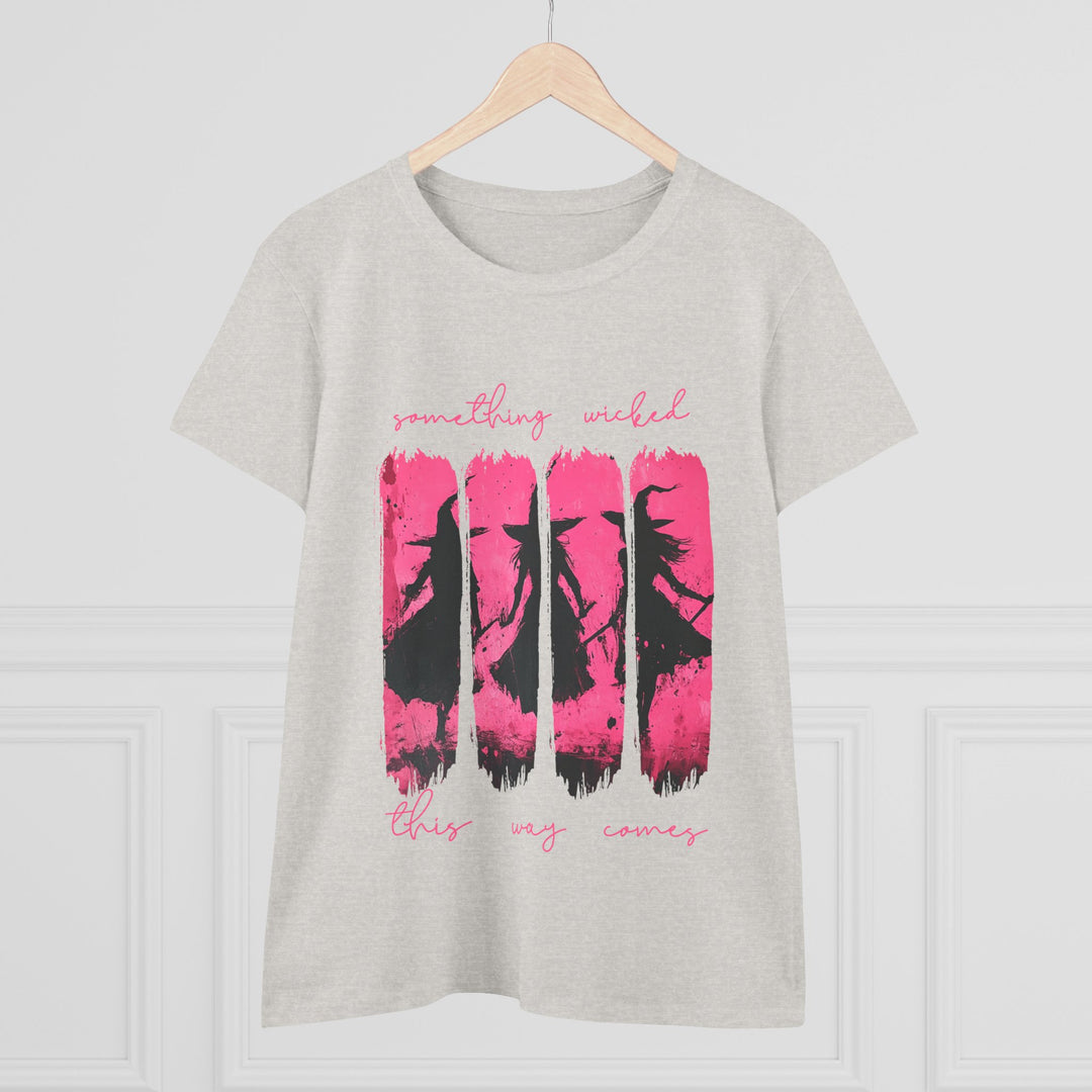 “Something Wicked” – Witches Walk in Hot Pink Tee Graphic T-shirt