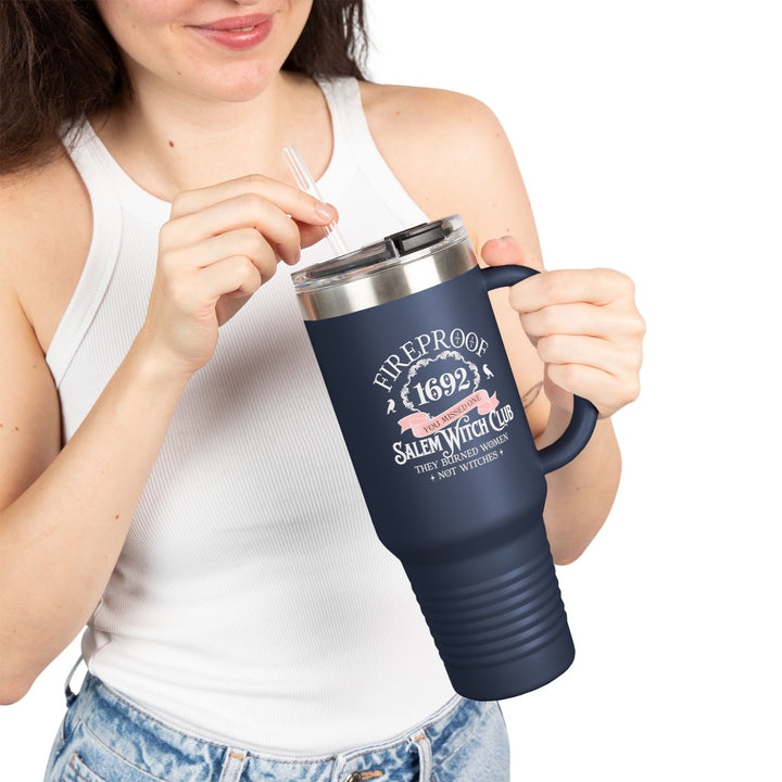 Fireproof Since 1692 – Salem Witch Club Travel Mug Perfect Gift for Halloween, Samhain, Magic Lovers