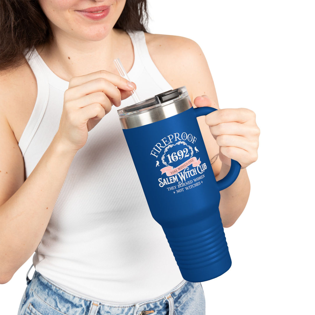 Fireproof Since 1692 – Salem Witch Club Travel Mug Perfect Gift for Halloween, Samhain, Magic Lovers
