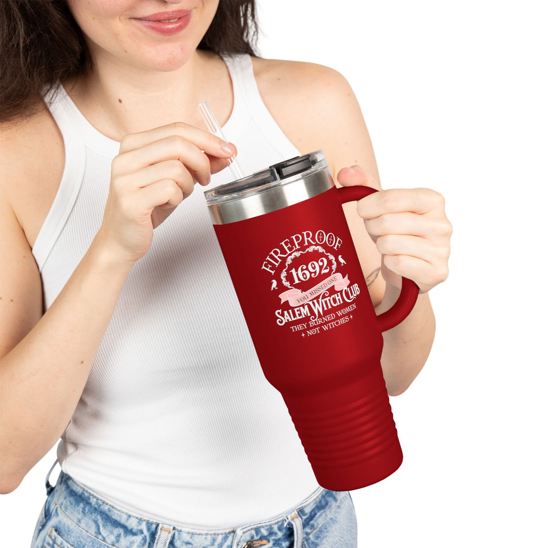Fireproof Since 1692 – Salem Witch Club Travel Mug Perfect Gift for Halloween, Samhain, Magic Lovers