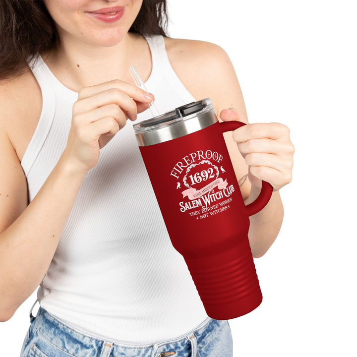 Fireproof Since 1692 – Salem Witch Club Travel Mug Perfect Gift for Halloween, Samhain, Magic Lovers