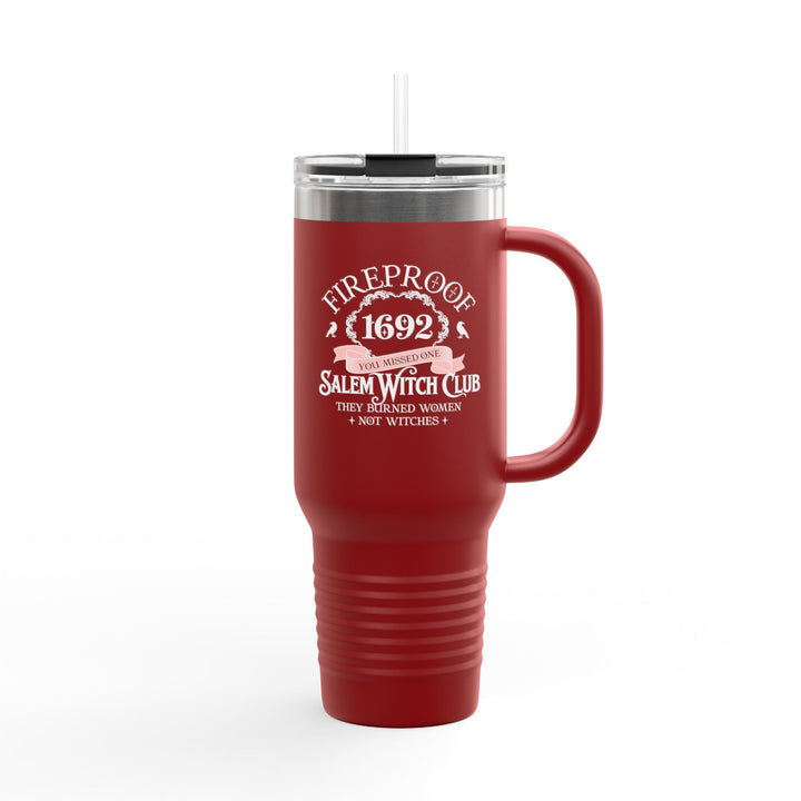 Fireproof Since 1692 – Salem Witch Club Travel Mug Perfect Gift for Halloween, Samhain, Magic Lovers