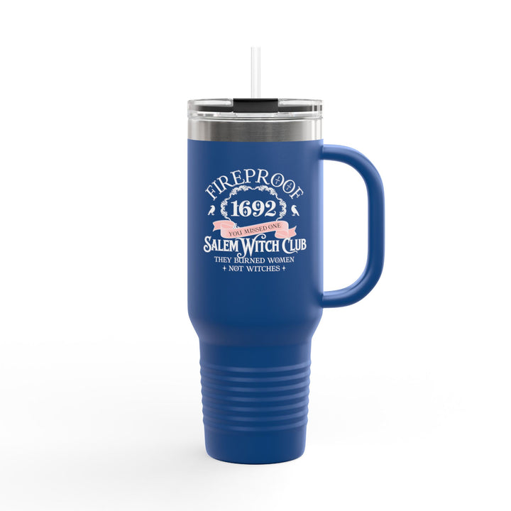Fireproof Since 1692 – Salem Witch Club Travel Mug Perfect Gift for Halloween, Samhain, Magic Lovers