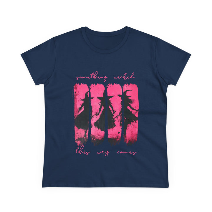“Something Wicked” – Witches Walk in Hot Pink Tee Graphic T-shirt