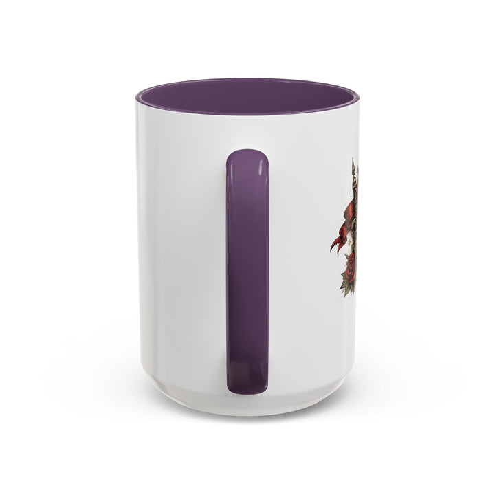 “Built From Red Flags & Bad Decisions” Accent Mug – Chaos Survivor Edition