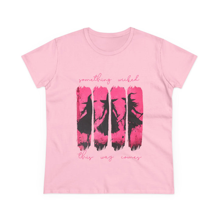 “Something Wicked” – Witches Walk in Hot Pink Tee Graphic T-shirt
