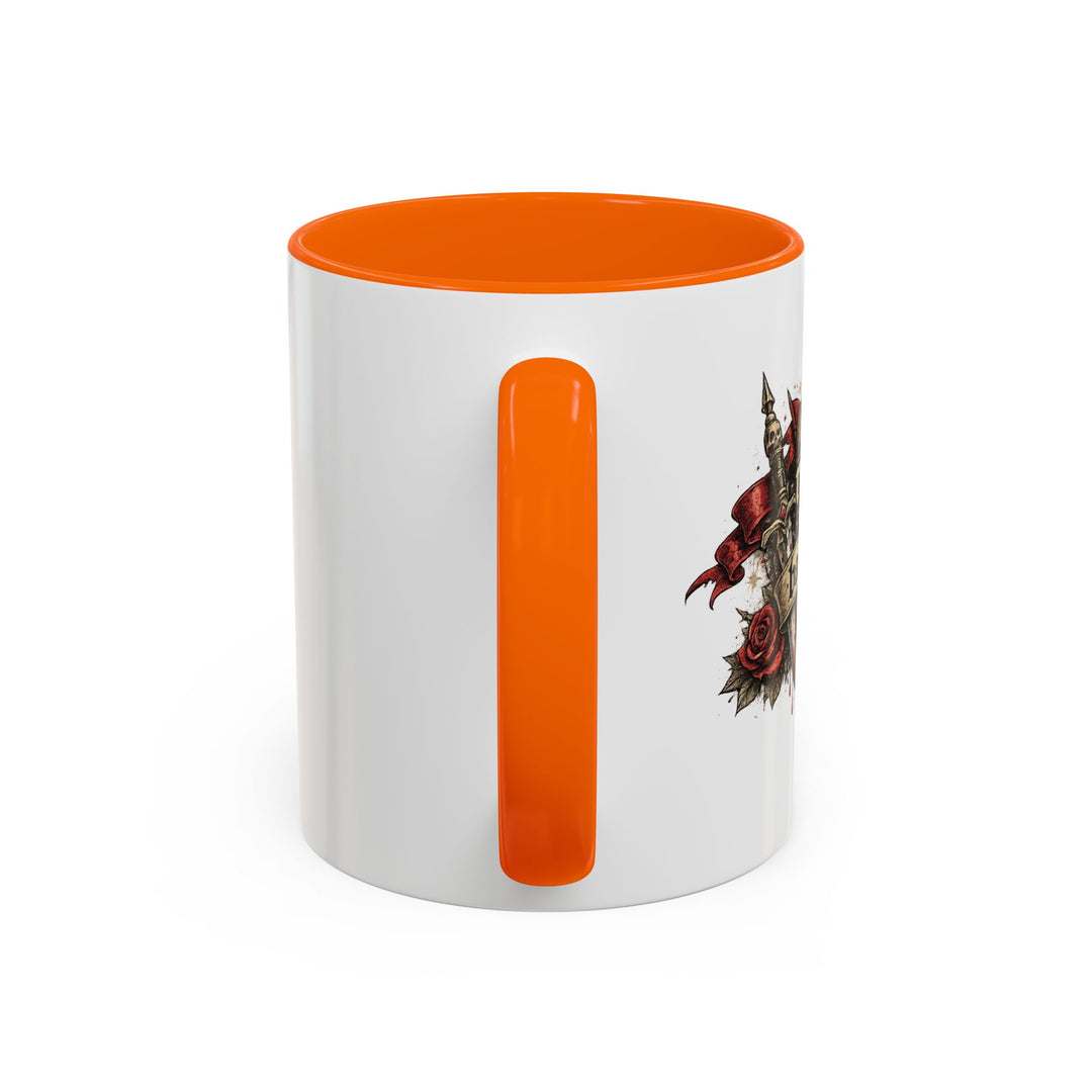 “Built From Red Flags & Bad Decisions” Accent Mug – Chaos Survivor Edition