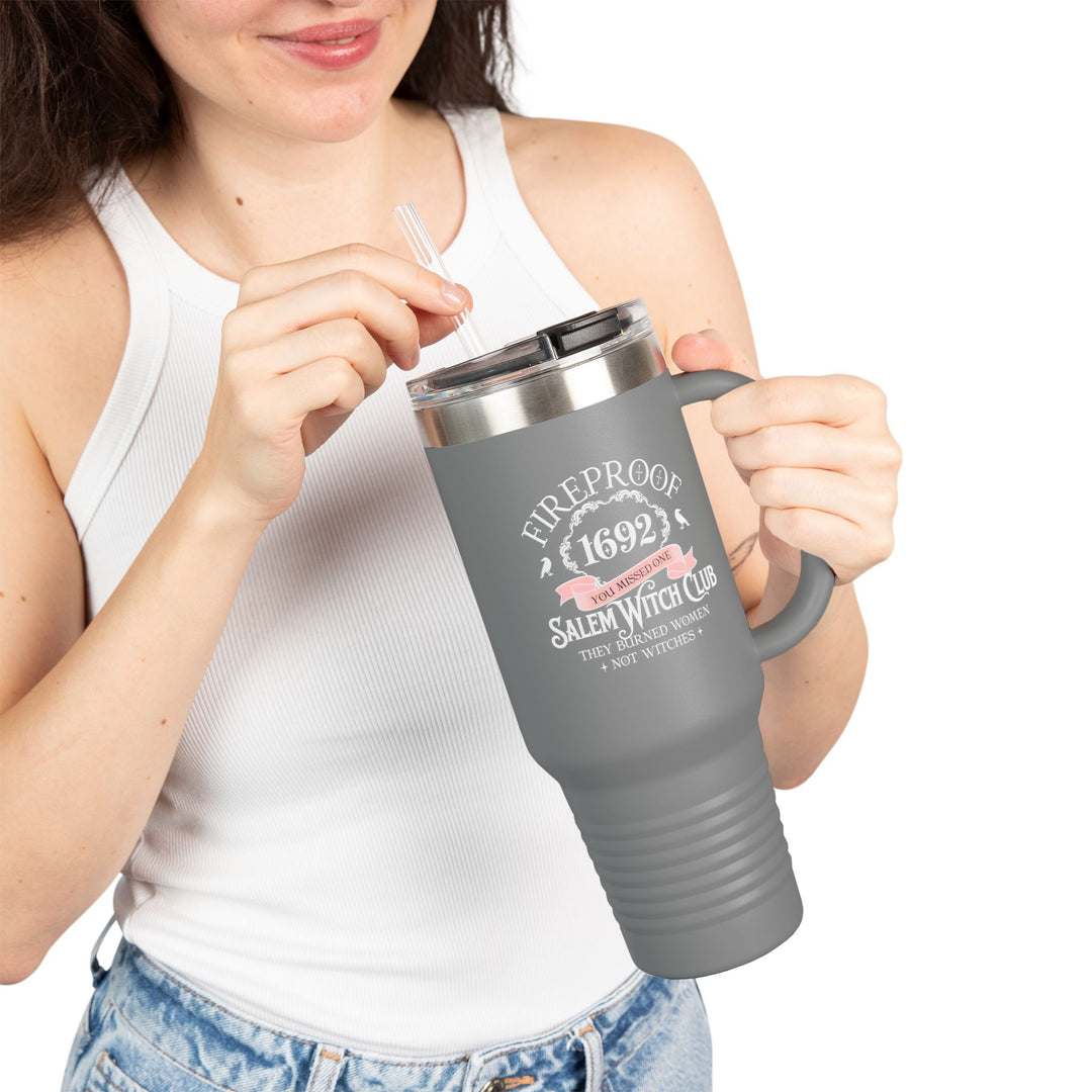 Fireproof Since 1692 – Salem Witch Club Travel Mug Perfect Gift for Halloween, Samhain, Magic Lovers