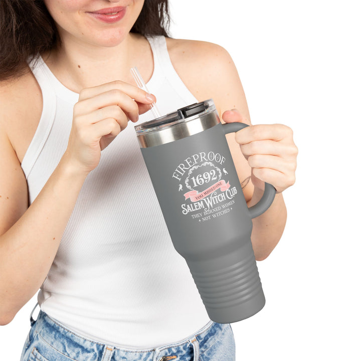 Fireproof Since 1692 – Salem Witch Club Travel Mug Perfect Gift for Halloween, Samhain, Magic Lovers