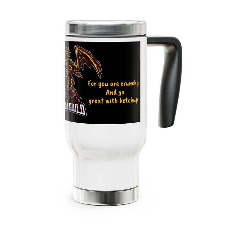 Dragon Guild Stainless Steel Travel Mug with Handle, 14oz