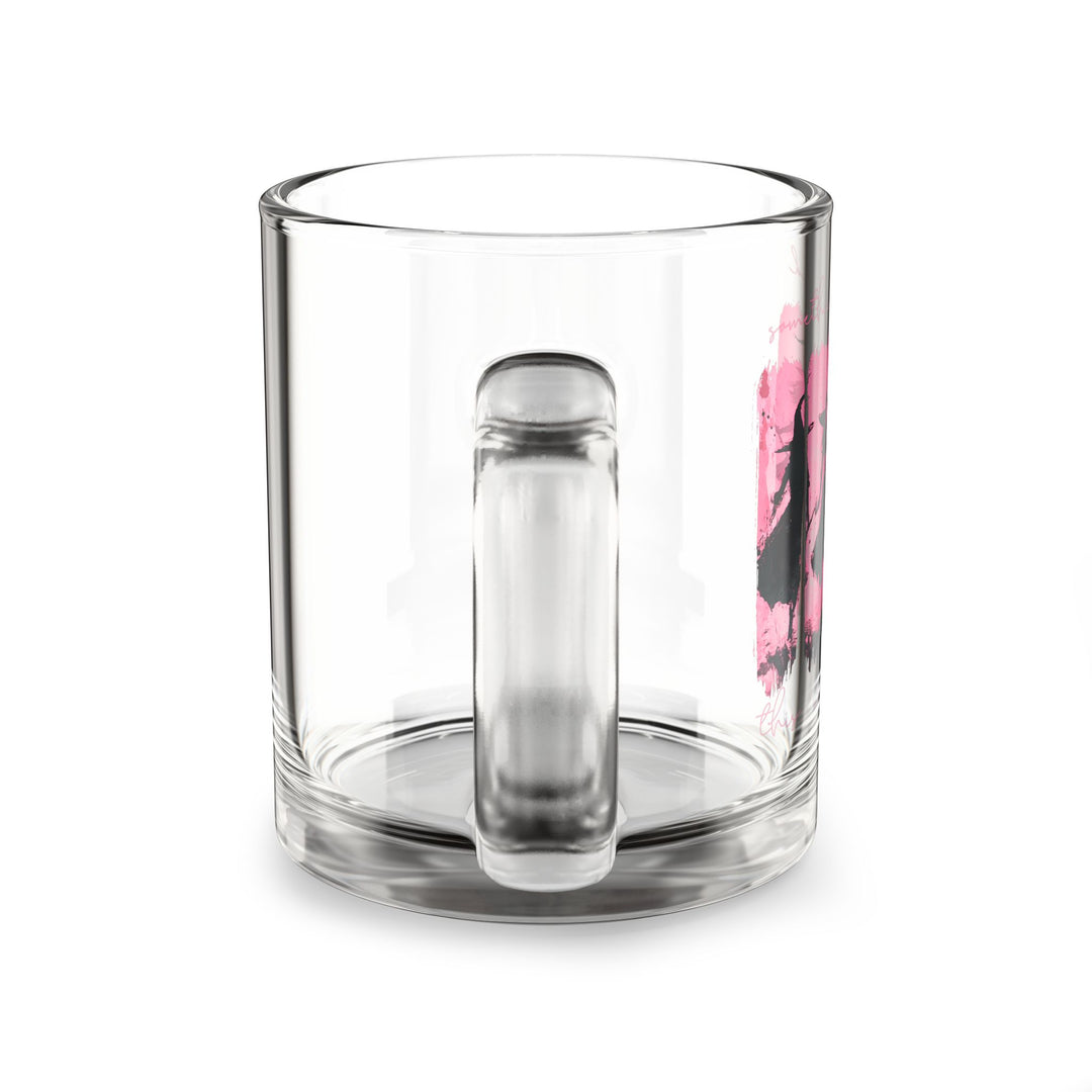 Chic Wicked Midnight Witches Glass Mug – Transparent Chaos Brew