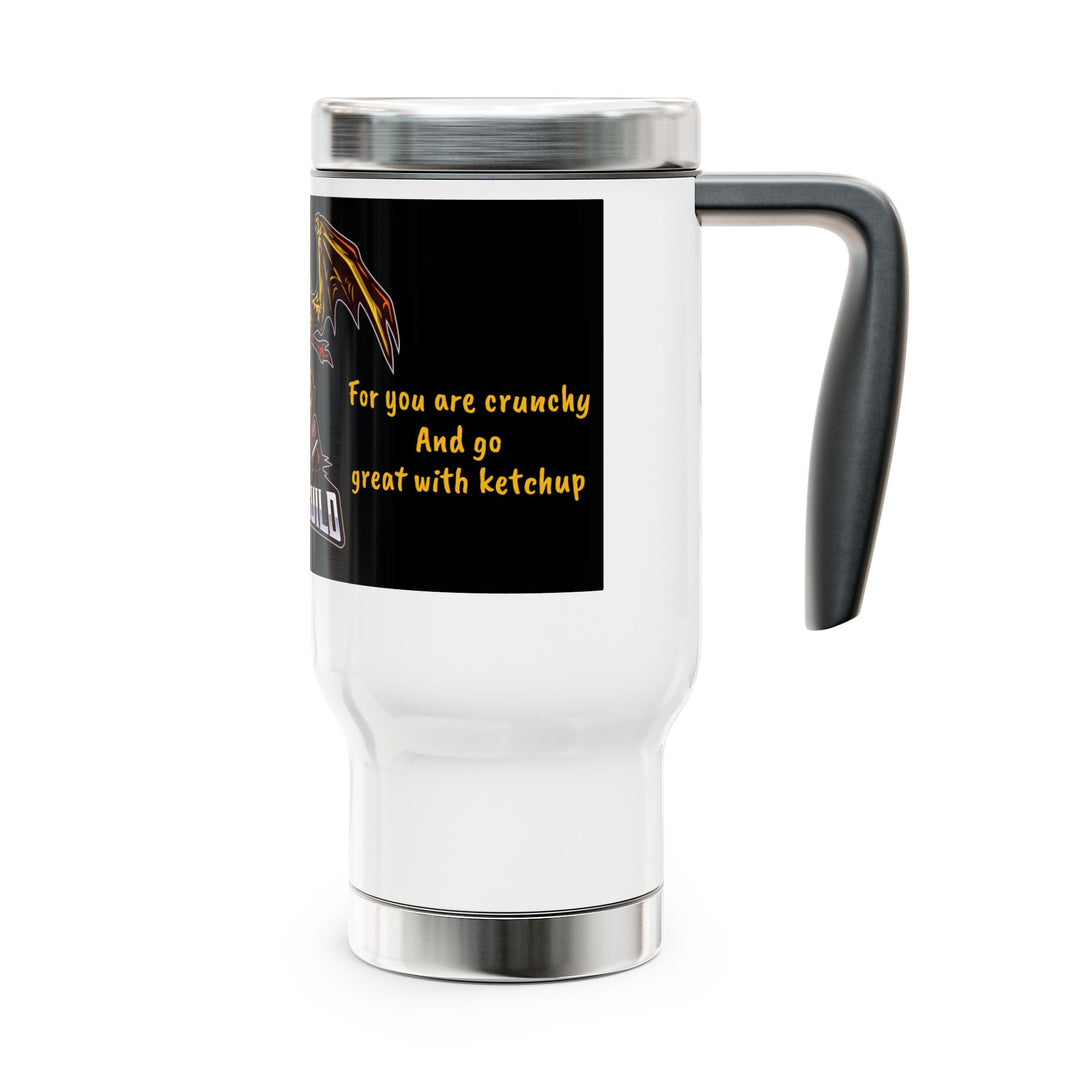 Dragon Guild Stainless Steel Travel Mug with Handle, 14oz
