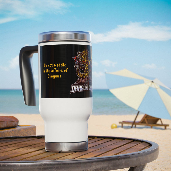 Dragon Guild Stainless Steel Travel Mug with Handle, 14oz