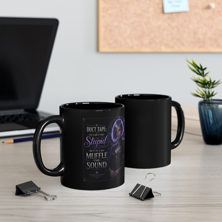 “Duct Tape Wisdom” – Astraea Cosmic Edition Coffee Cup (11oz & 15oz)