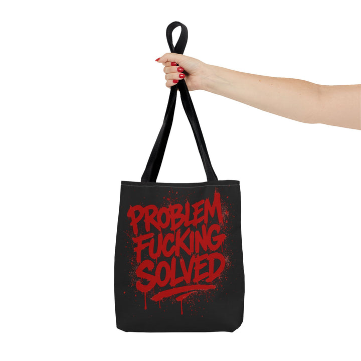 Bold Statement Tote Bag - "Problem Fucking Solved"