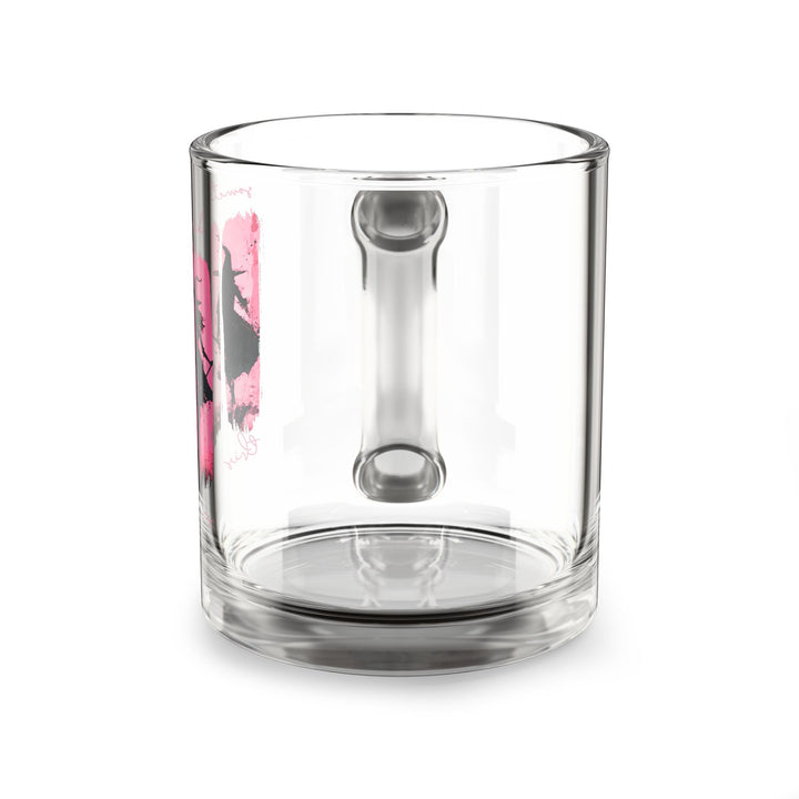 Chic Wicked Midnight Witches Glass Mug – Transparent Chaos Brew