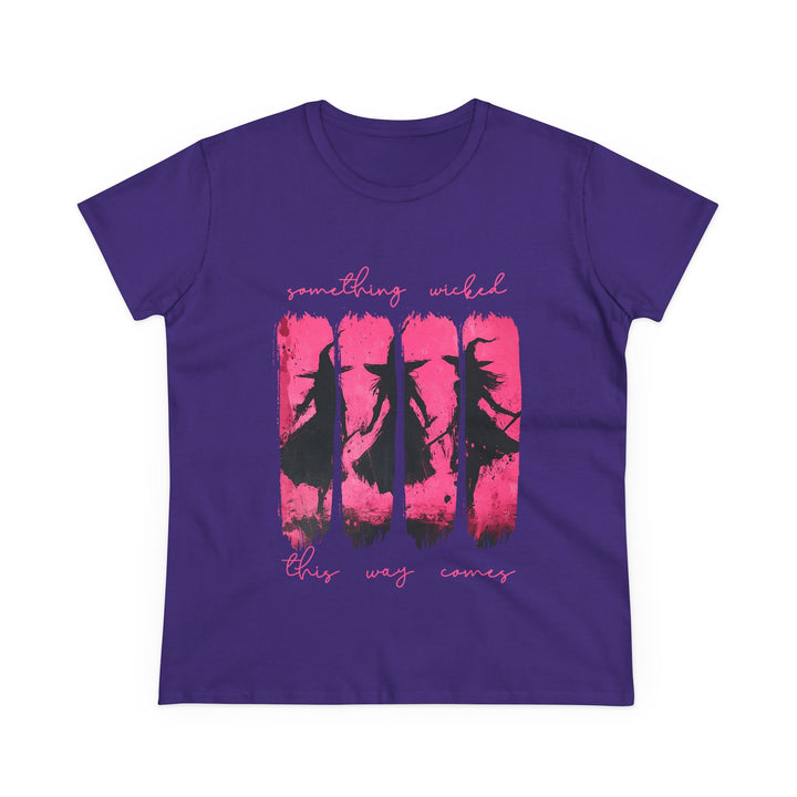 “Something Wicked” – Witches Walk in Hot Pink Tee Graphic T-shirt