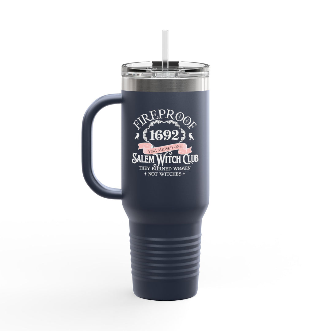Fireproof Since 1692 – Salem Witch Club Travel Mug Perfect Gift for Halloween, Samhain, Magic Lovers