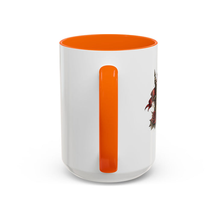 “Built From Red Flags & Bad Decisions” Accent Mug – Chaos Survivor Edition