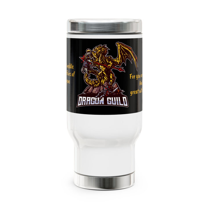 Dragon Guild Stainless Steel Travel Mug with Handle, 14oz