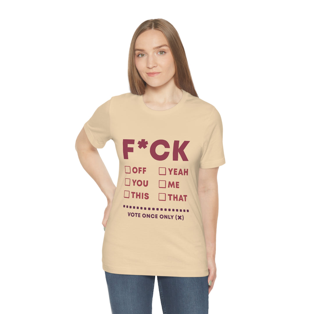 Take your Fucking Pick Unisex Jersey Short Sleeve Tee