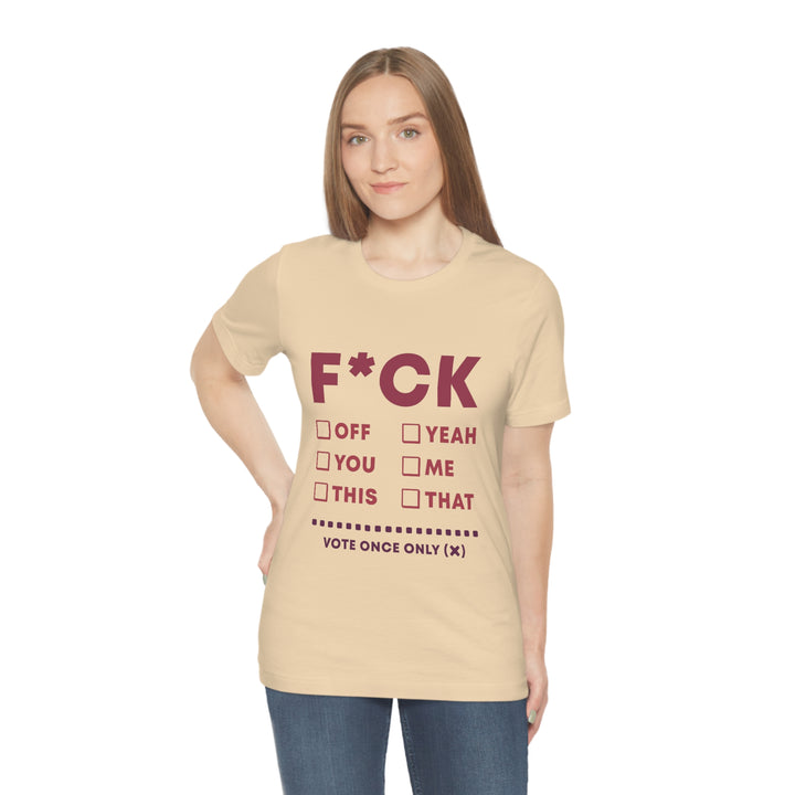 Take your Fucking Pick Unisex Jersey Short Sleeve Tee
