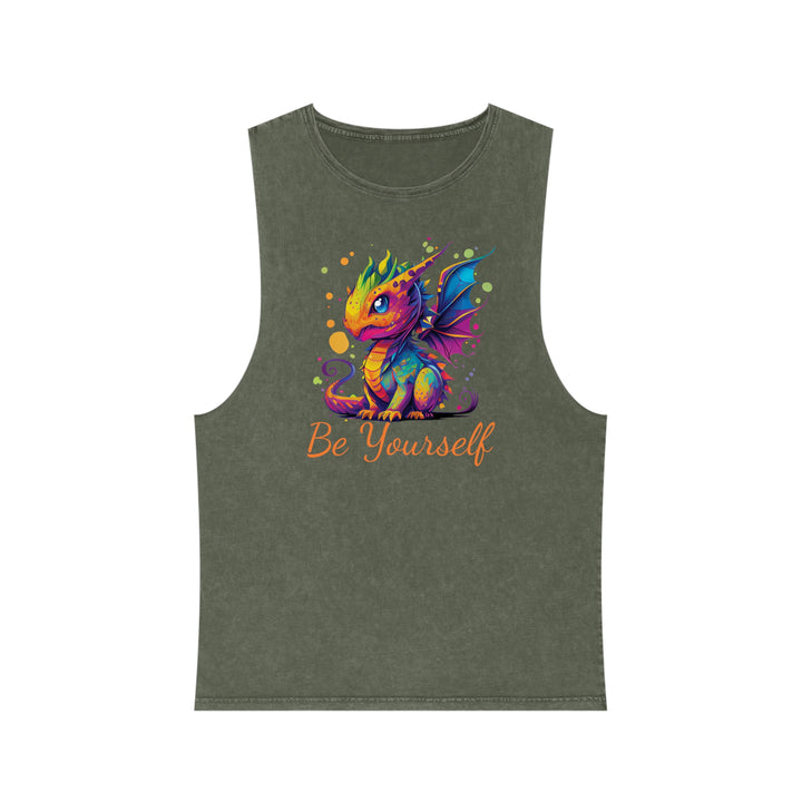 Be Yourself Unisex Stonewash Tank Top