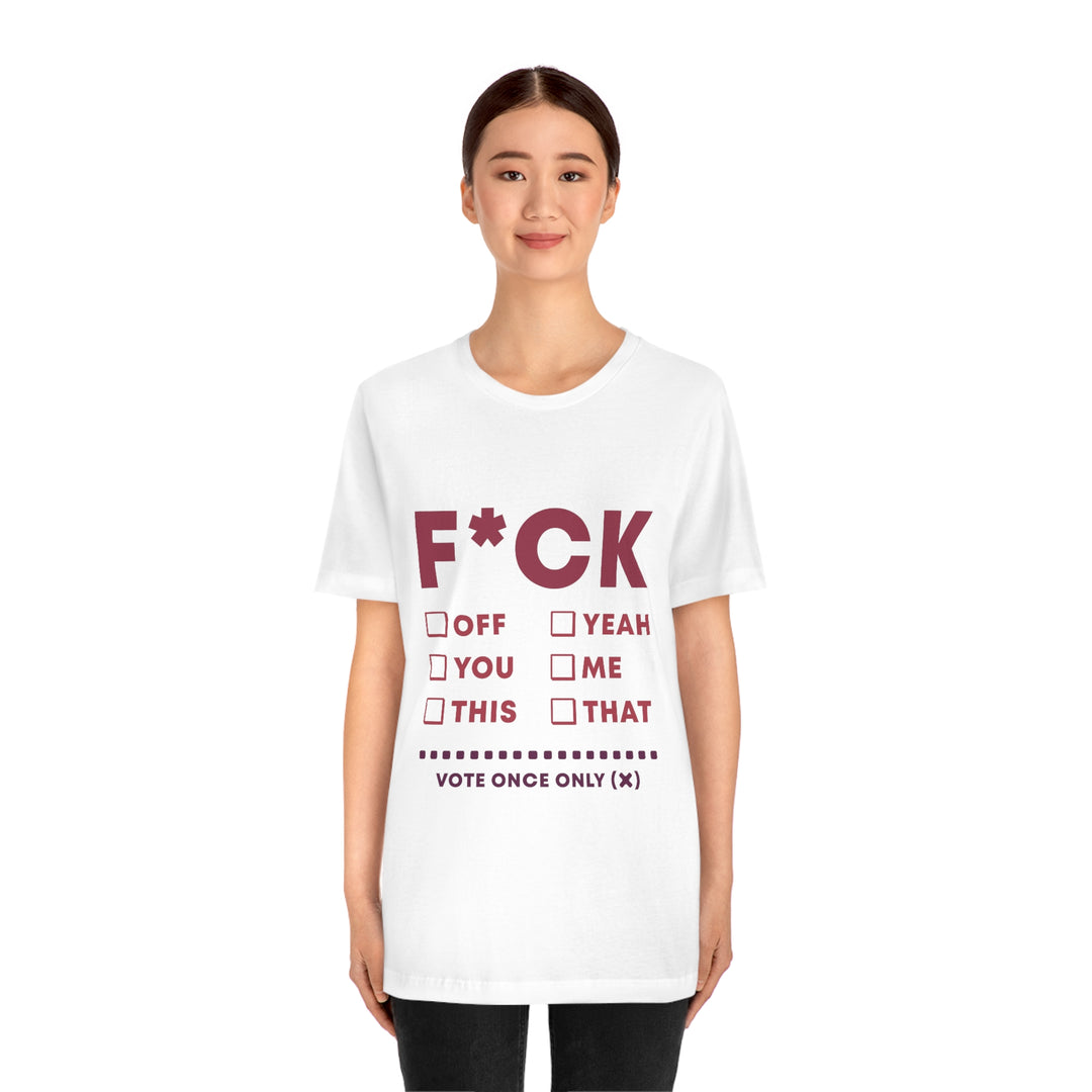 Take your Fucking Pick Unisex Jersey Short Sleeve Tee
