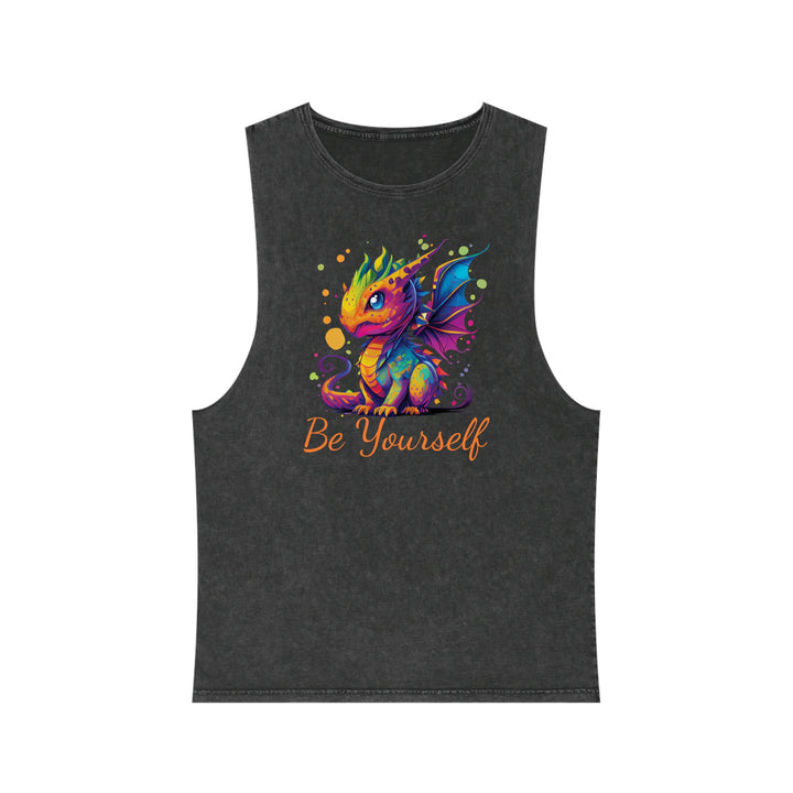 Be Yourself Unisex Stonewash Tank Top