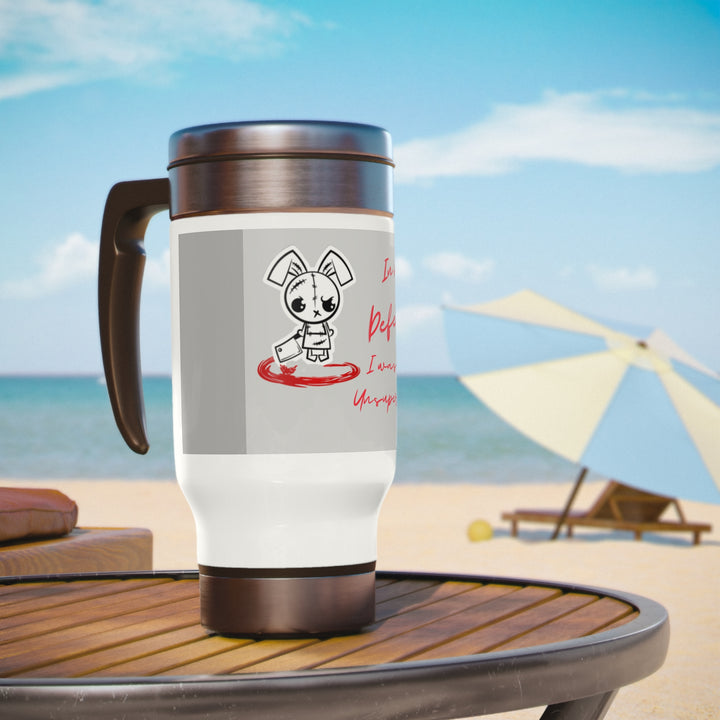Not Responsible Stainless Steel Travel Mug with Handle, 14oz