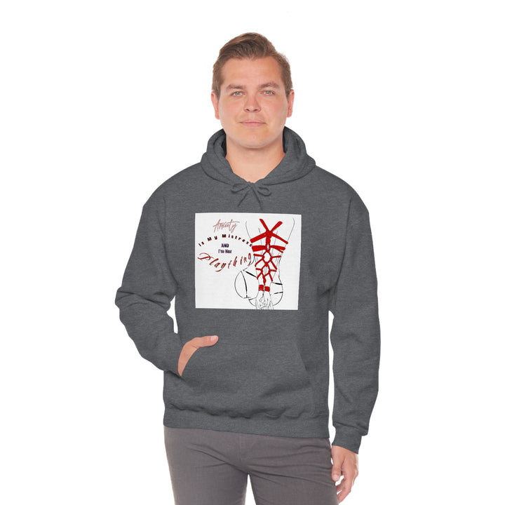 Anxiety is My Mistress Unisex Heavy Blend™ Hooded Sweatshirt