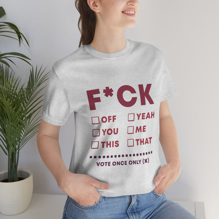 Take your Fucking Pick Unisex Jersey Short Sleeve Tee