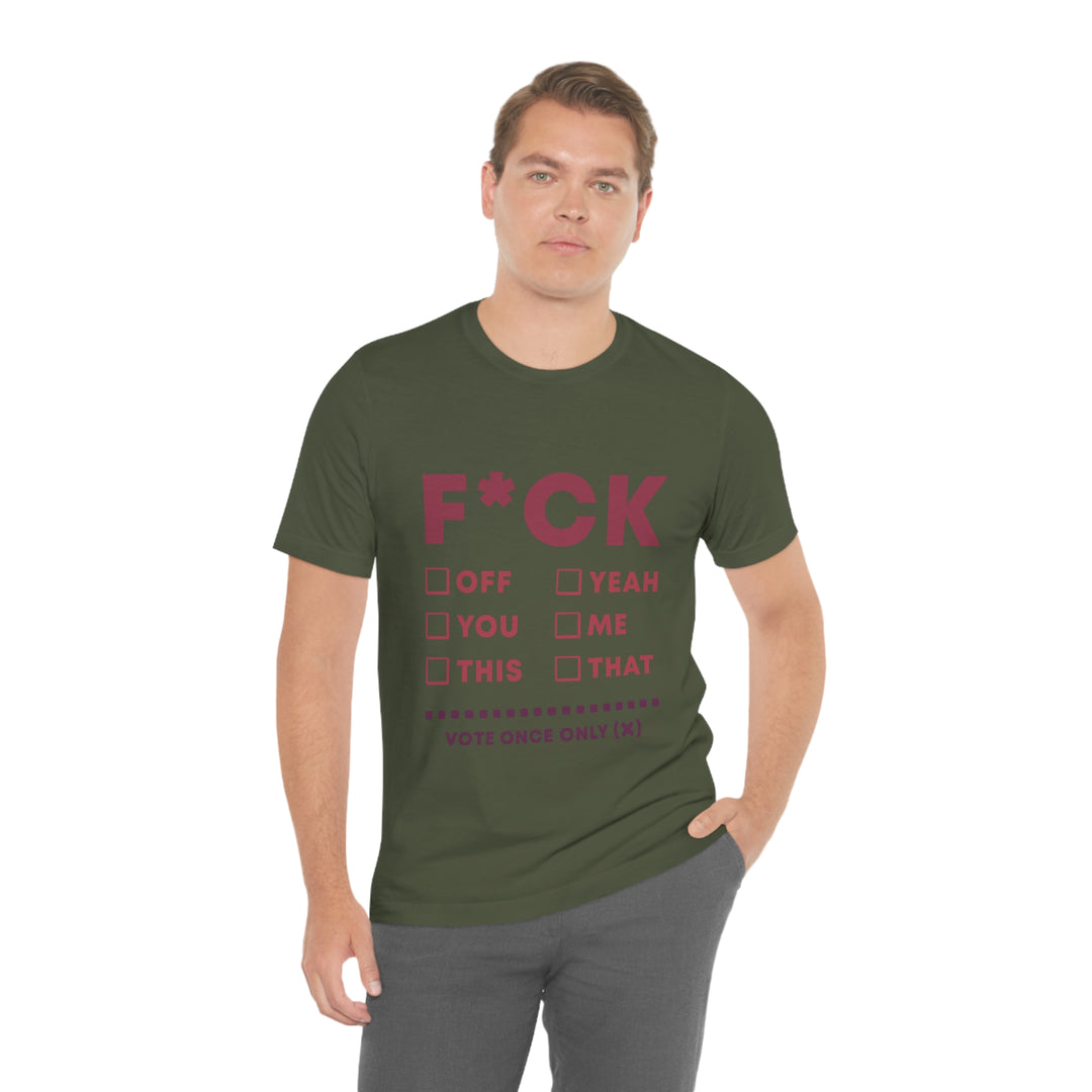 Take your Fucking Pick Unisex Jersey Short Sleeve Tee