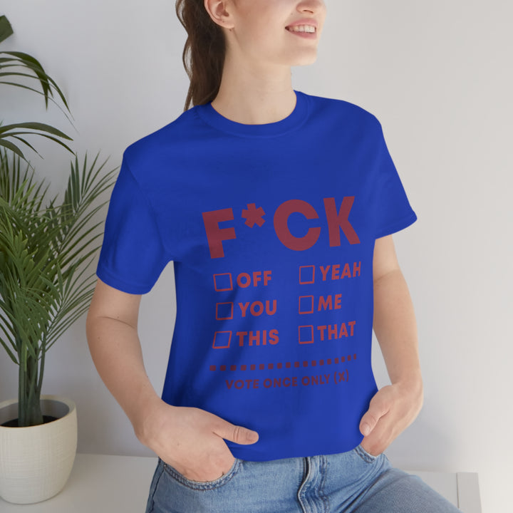 Take your Fucking Pick Unisex Jersey Short Sleeve Tee