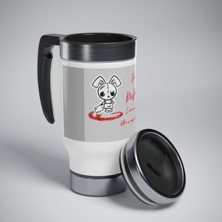 Not Responsible Stainless Steel Travel Mug with Handle, 14oz