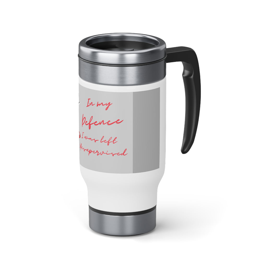 Not Responsible Stainless Steel Travel Mug with Handle, 14oz