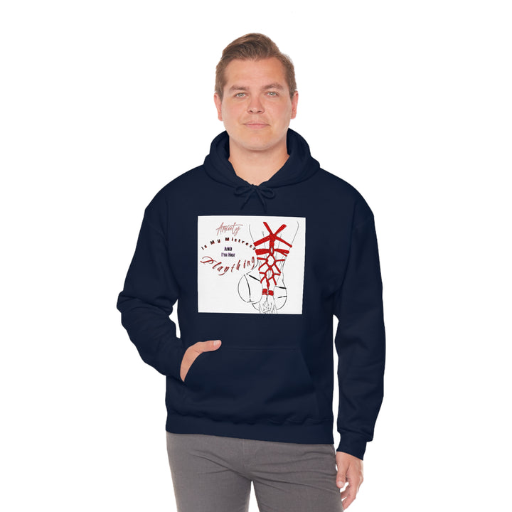 Anxiety is My Mistress Unisex Heavy Blend™ Hooded Sweatshirt