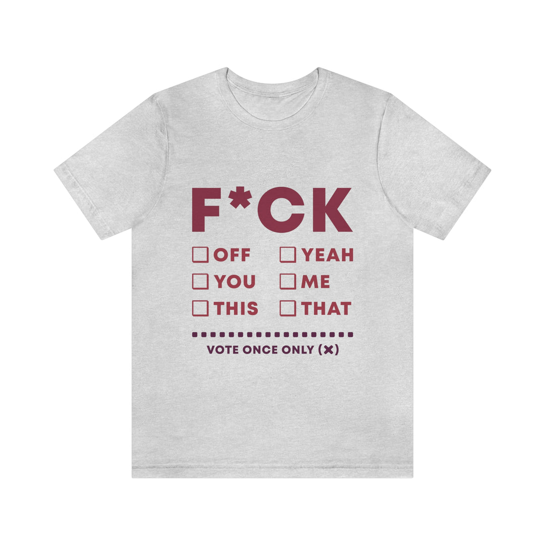 Take your Fucking Pick Unisex Jersey Short Sleeve Tee