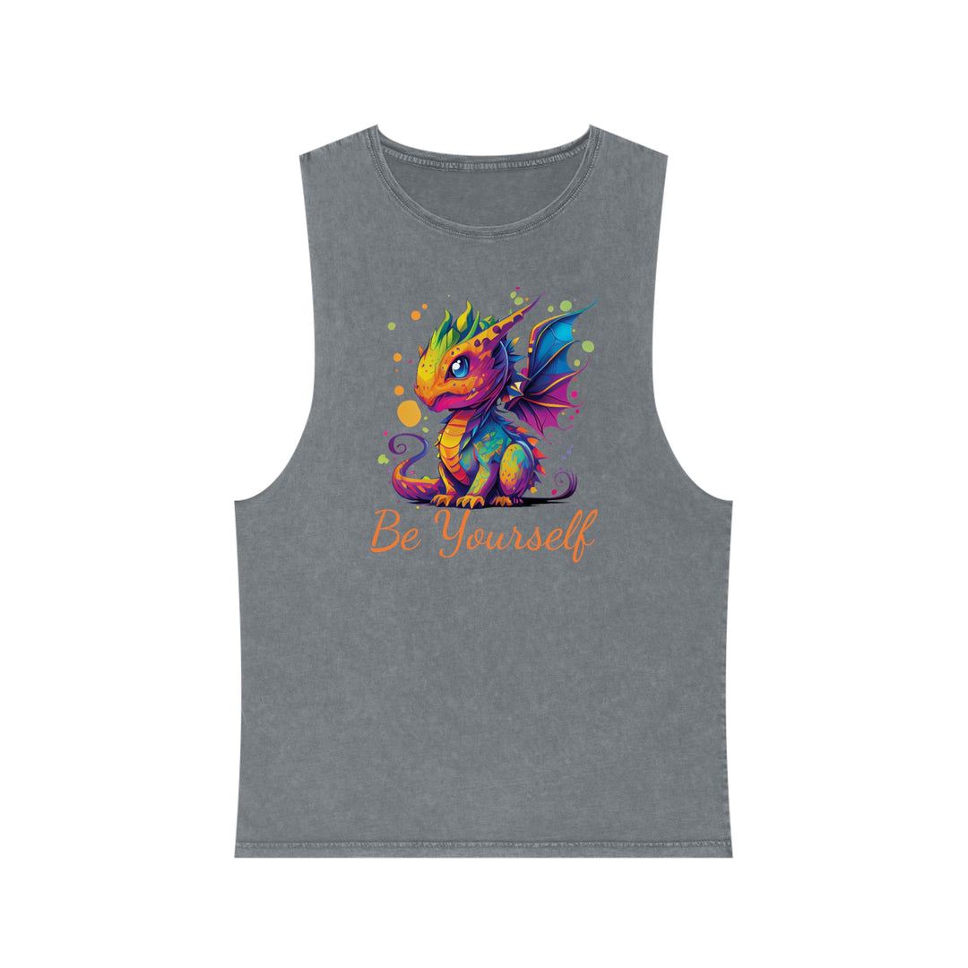 Be Yourself Unisex Stonewash Tank Top