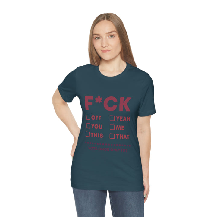 Take your Fucking Pick Unisex Jersey Short Sleeve Tee