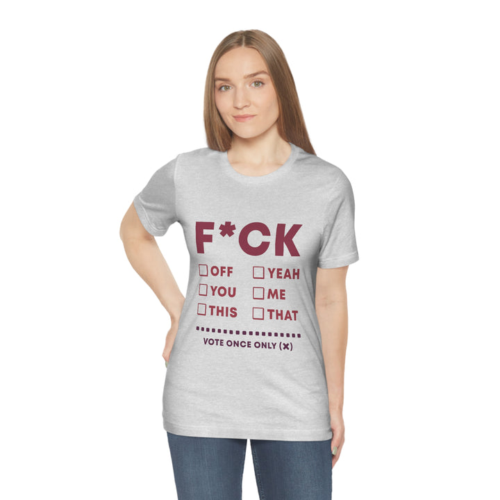 Take your Fucking Pick Unisex Jersey Short Sleeve Tee