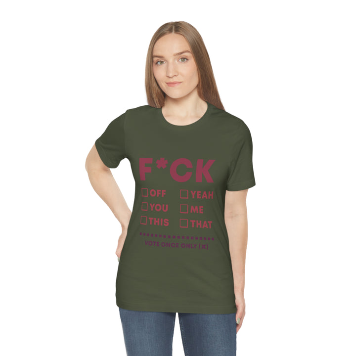 Take your Fucking Pick Unisex Jersey Short Sleeve Tee