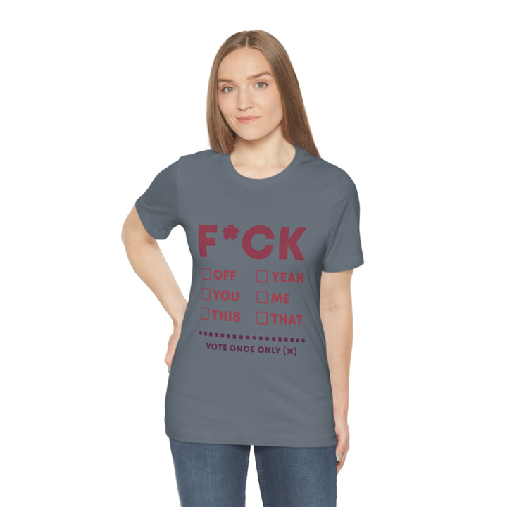 Take your Fucking Pick Unisex Jersey Short Sleeve Tee