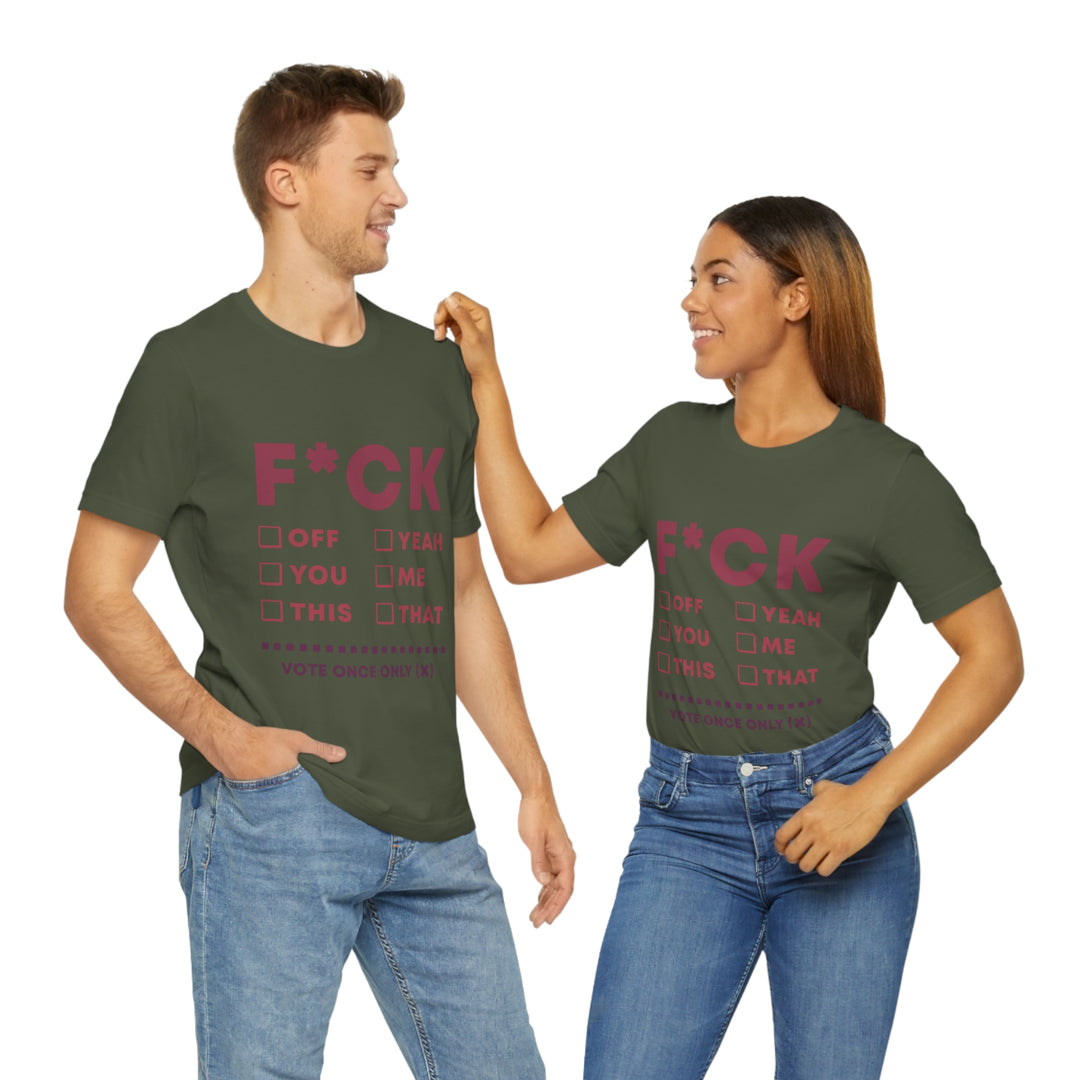 Take your Fucking Pick Unisex Jersey Short Sleeve Tee