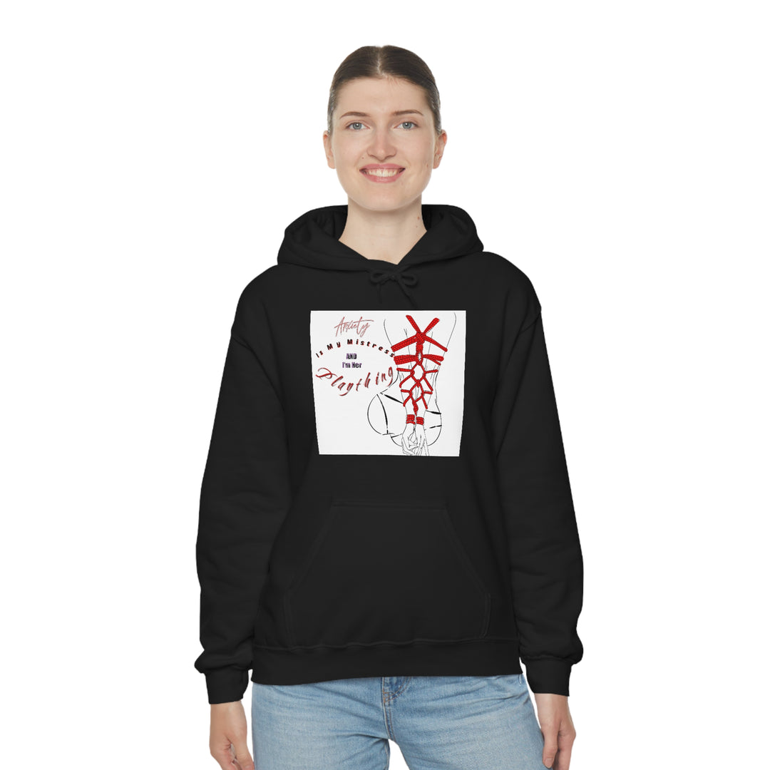 Anxiety is My Mistress Unisex Heavy Blend™ Hooded Sweatshirt